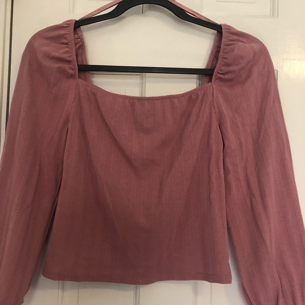 Puff Sleeved Pink Top